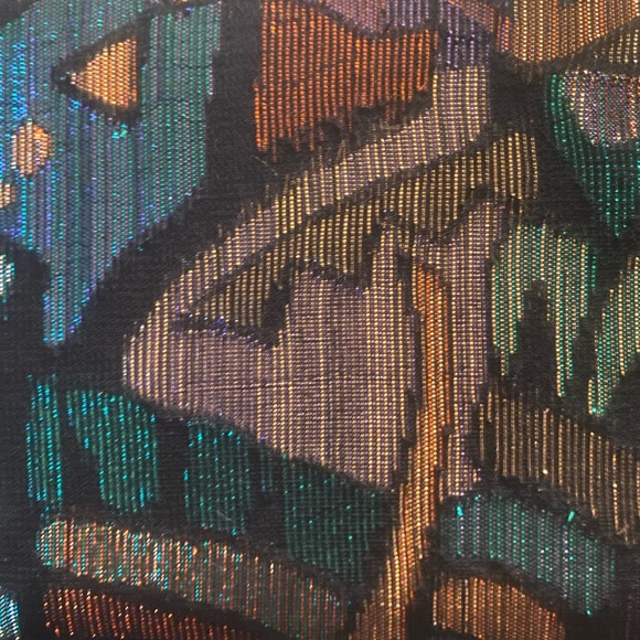 Vintage La Regale metallic abstract pattern evening bag - Picture 3 of 12